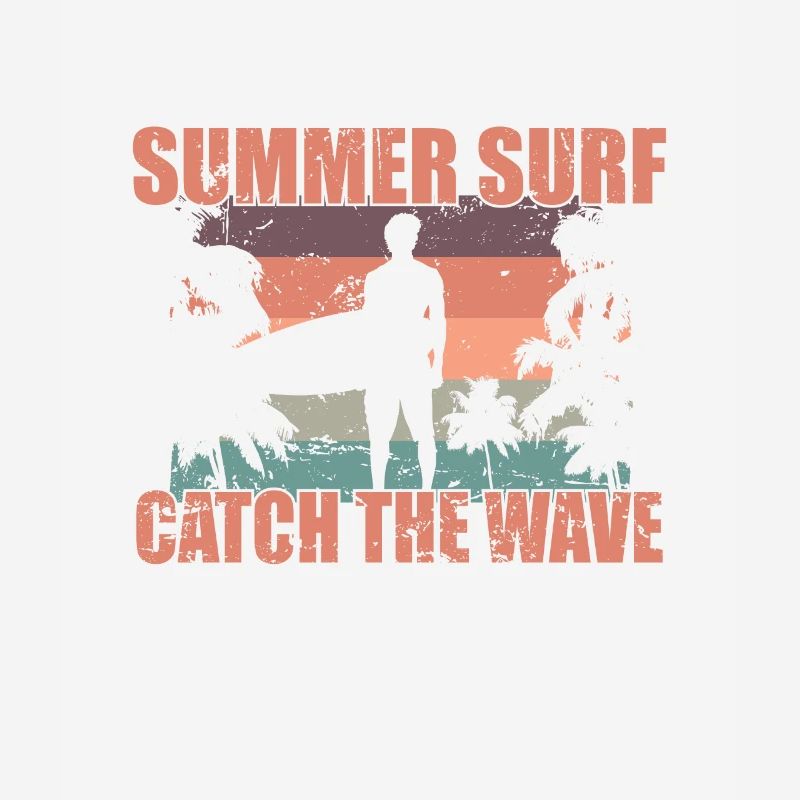 Summer Surf Catch the Wave Surfing
