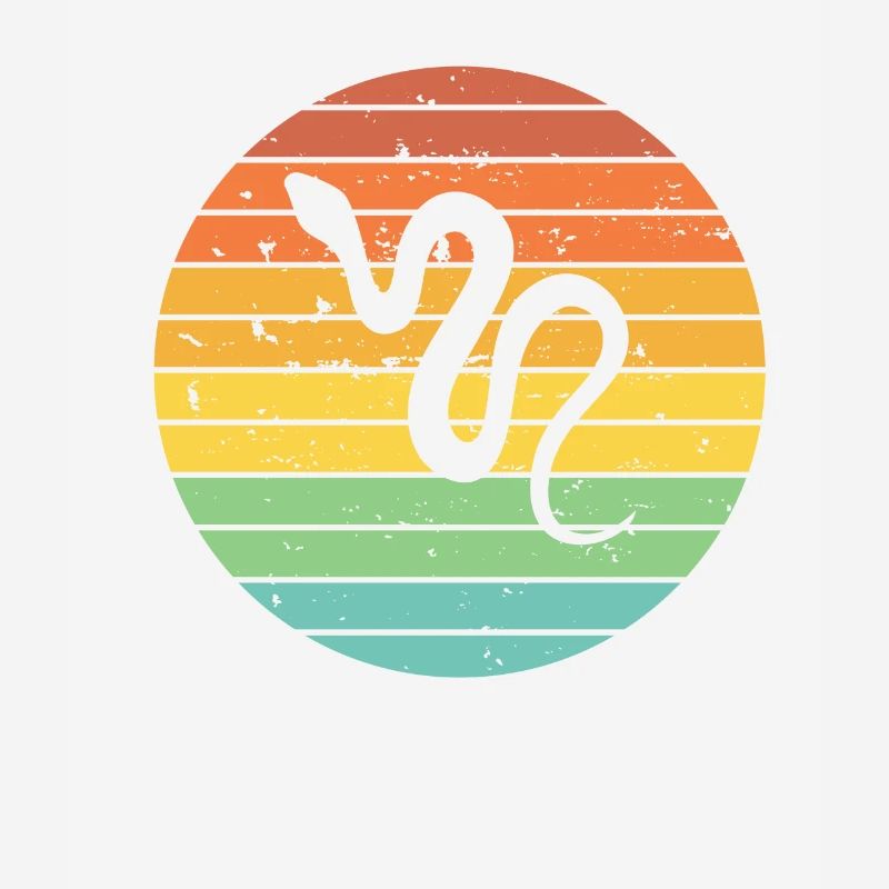 Snake Retro Reptile Python Gift idea