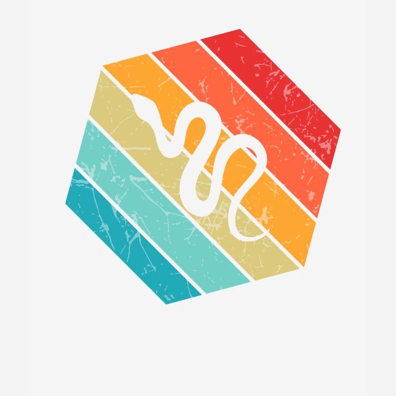 Snake Retro Reptile Python Gift idea