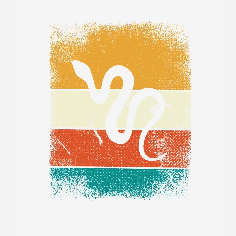 Snake Retro Reptile Python Idée cadeau