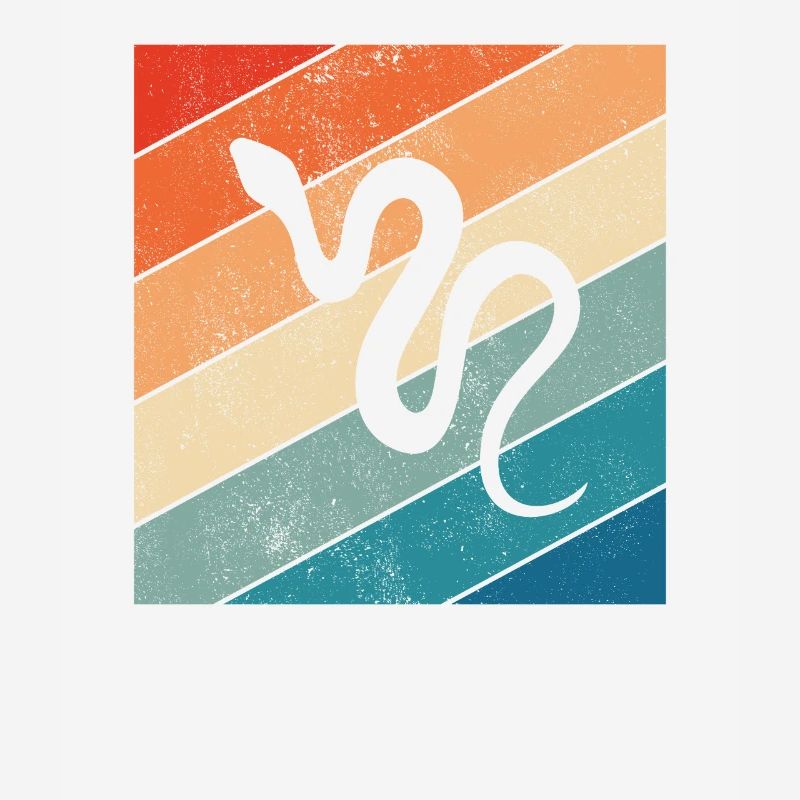 Snake Retro Reptile Python Gift idea