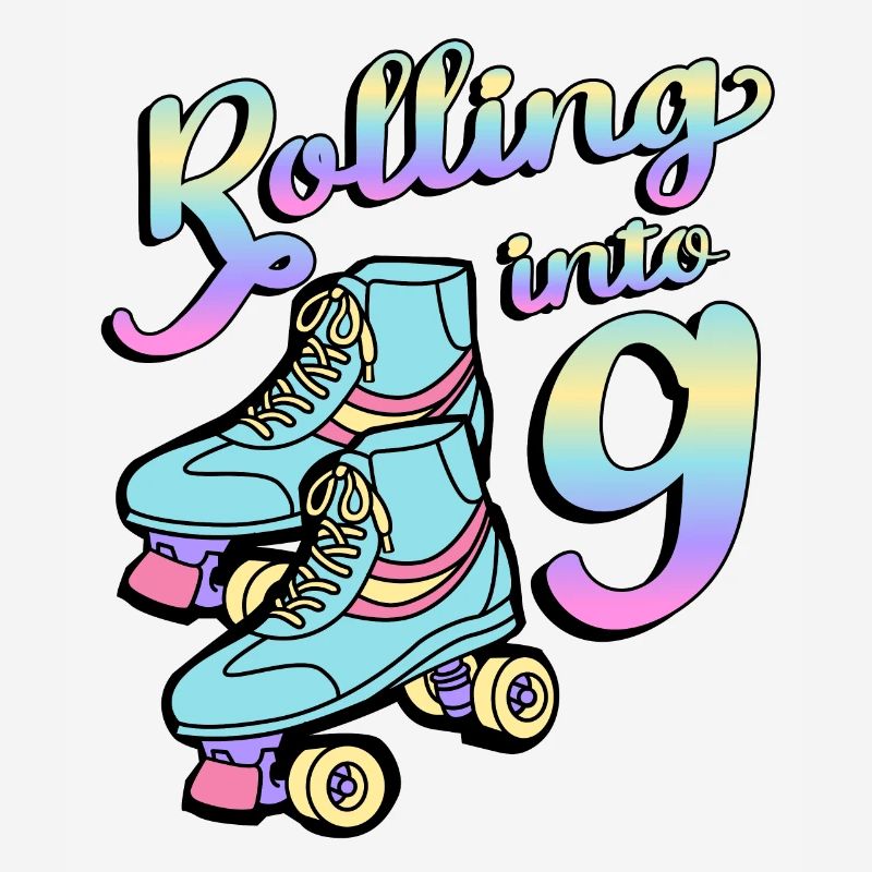 Rolling Into 9 Roller Skaters Skates 9th year