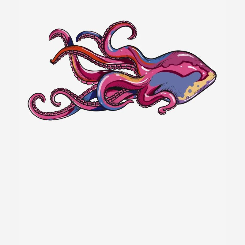 Octopus 8 poor tentacles squid fan lover