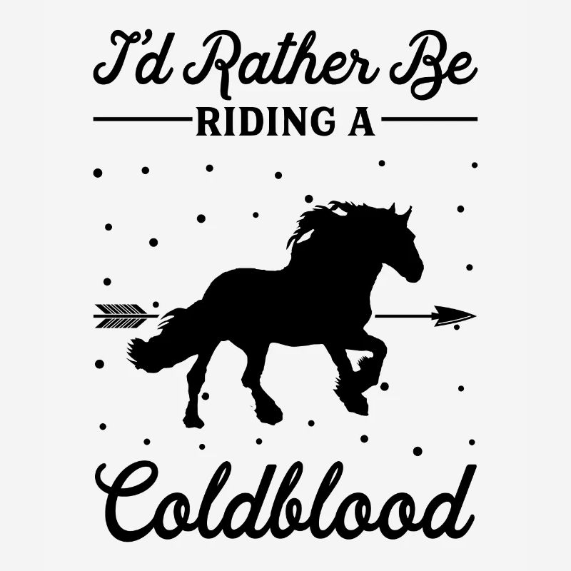 Reiten Eines Coldblut -Pferdes