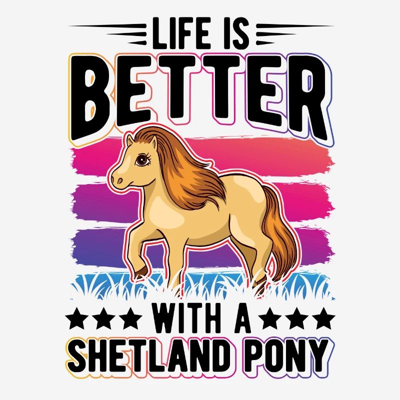 Life is better with a Shetland Pony Shetty
