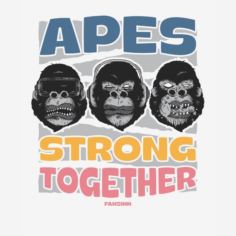 Singes forts ensemble