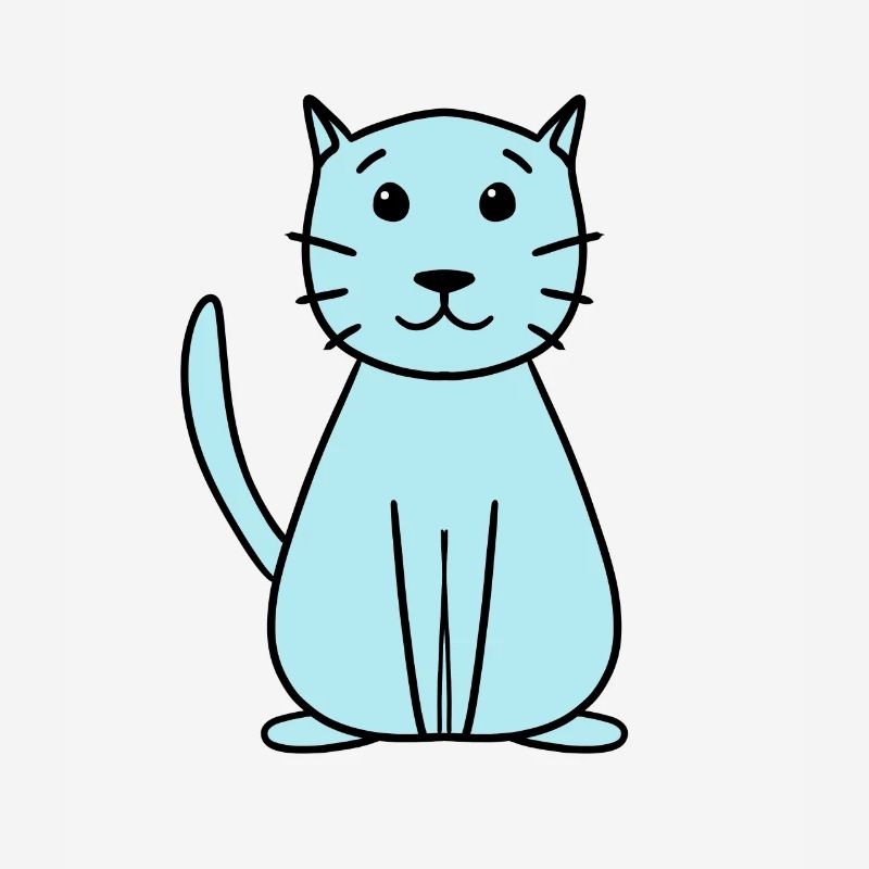 simple cute cat