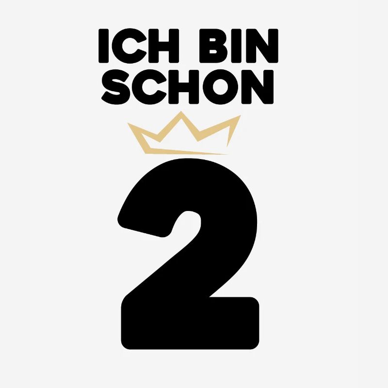 2 Geburtstag - 2 Jahre mit Krone