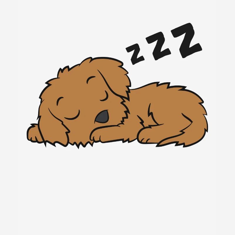 Cockapoo Dog Pajama Funny Sleeping Cockapoo