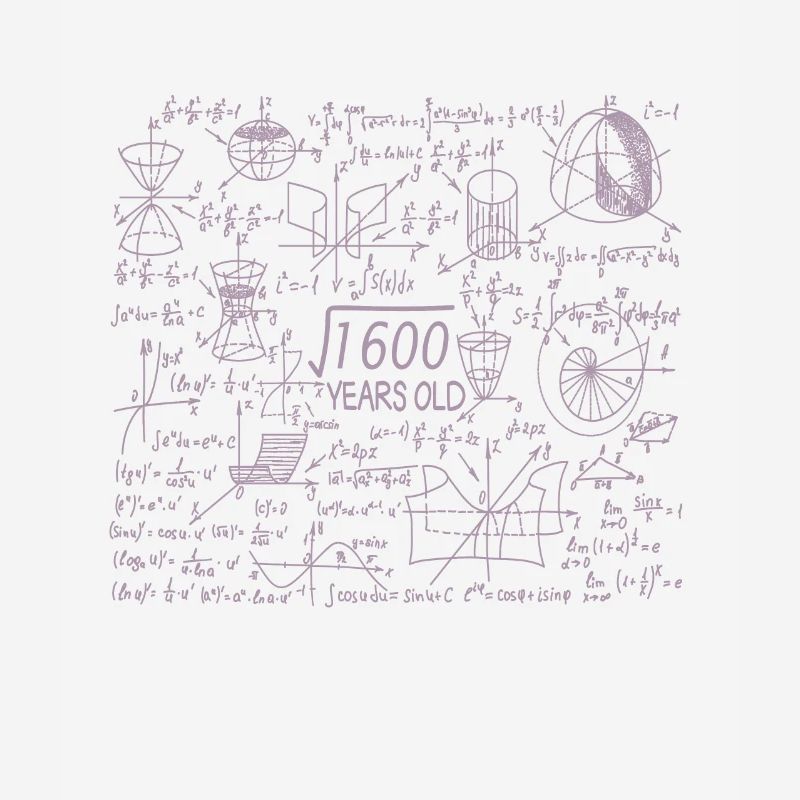 40th birthday for math teachers and math nerds