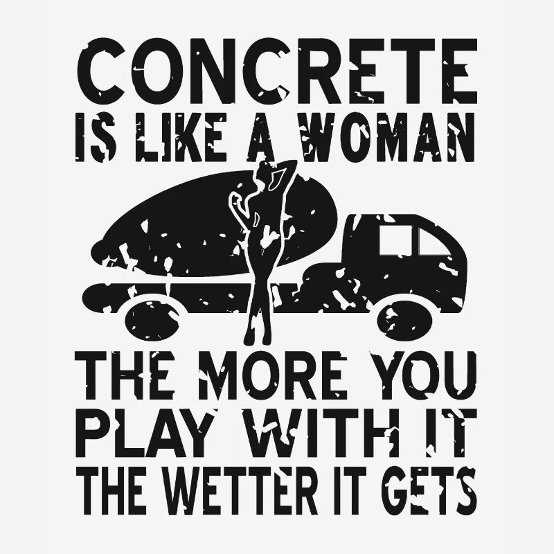 Concrete construction design for construction workers and construction site