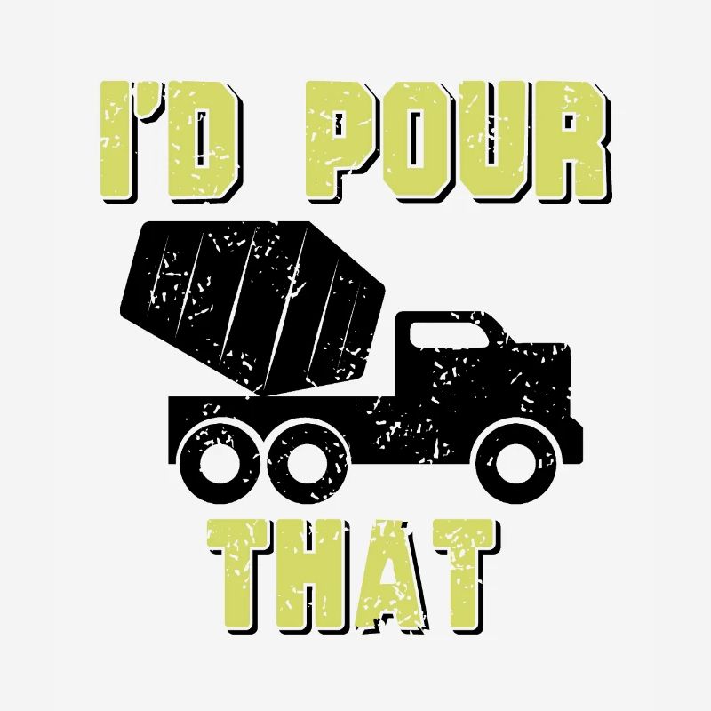 Concrete construction design for construction workers and construction site