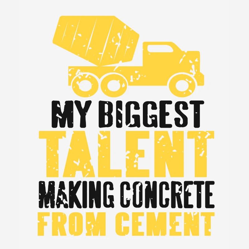 Concrete construction design for construction workers and construction site