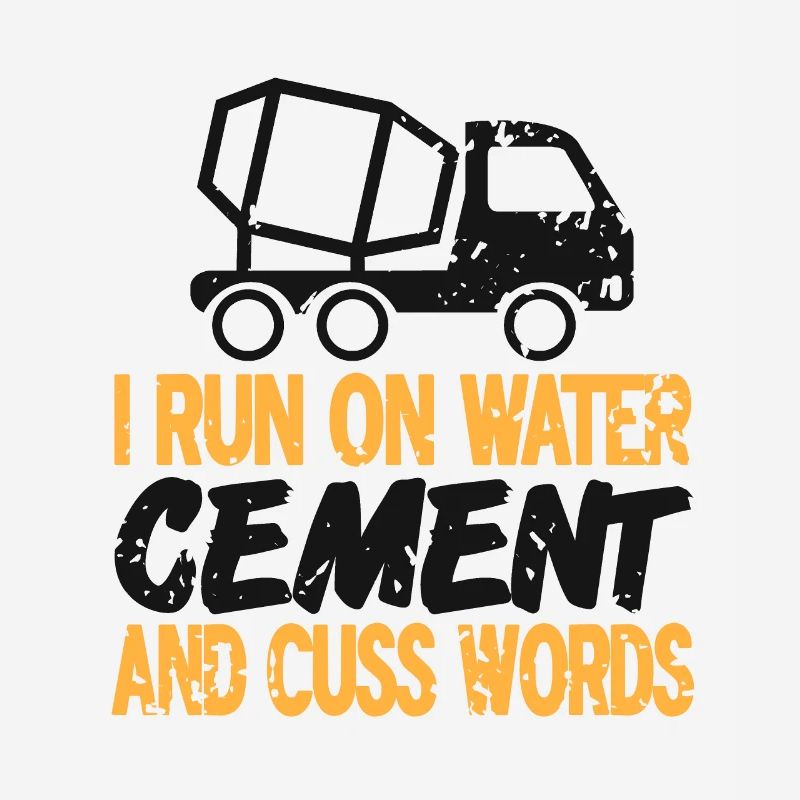 Concrete construction design for construction workers and construction site