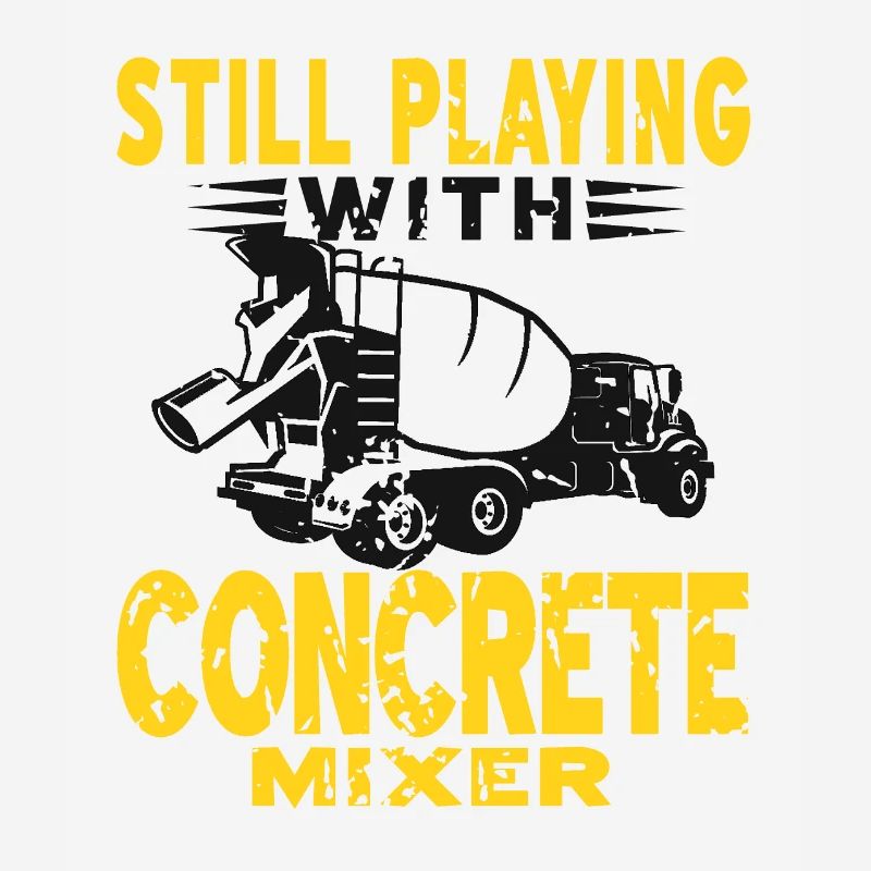 Concrete construction design for construction workers and construction site