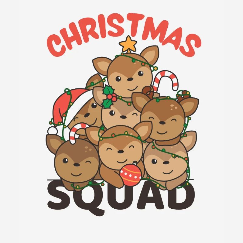 Deer Christmas Tree Christmas Squad Deer