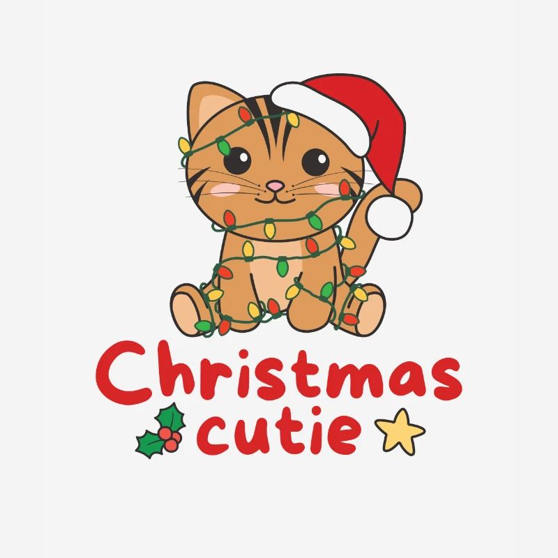 Chat de Noël Chats Mignon de Noël