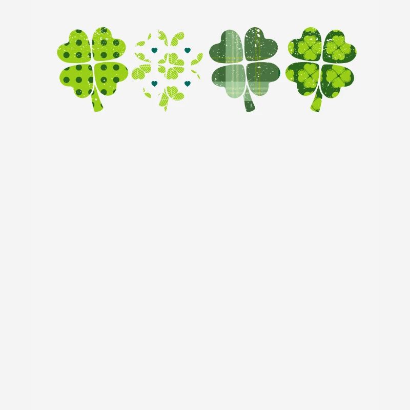 Green Checkered Leopard Clover Cute St Patrick