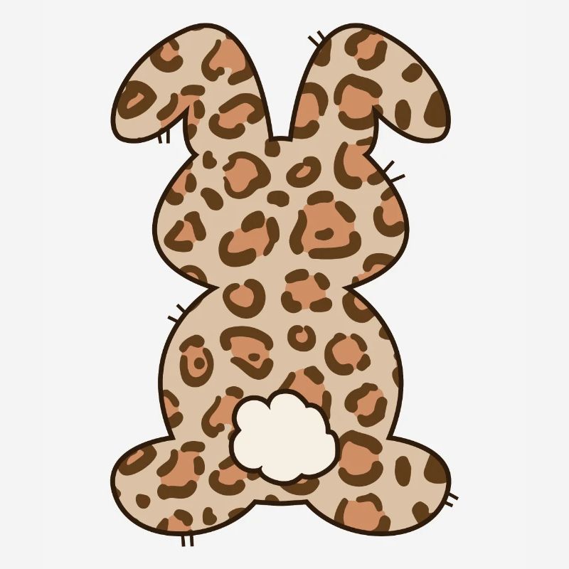 Leopard Pattern Rabbit Easter for Kids