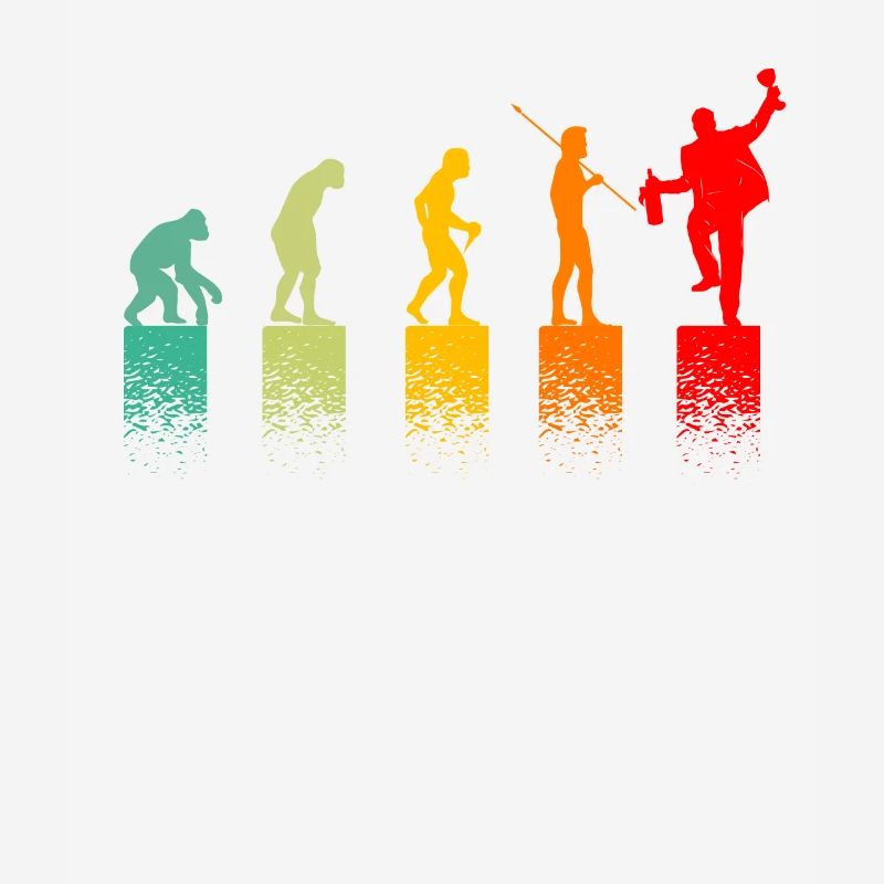 Evolution Aperitif gift idea Funny man