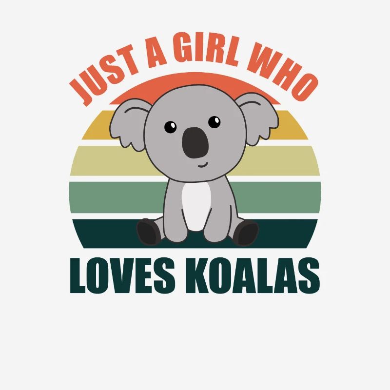 Nur ein Mädchen das Koalas liebt - süßer Koala