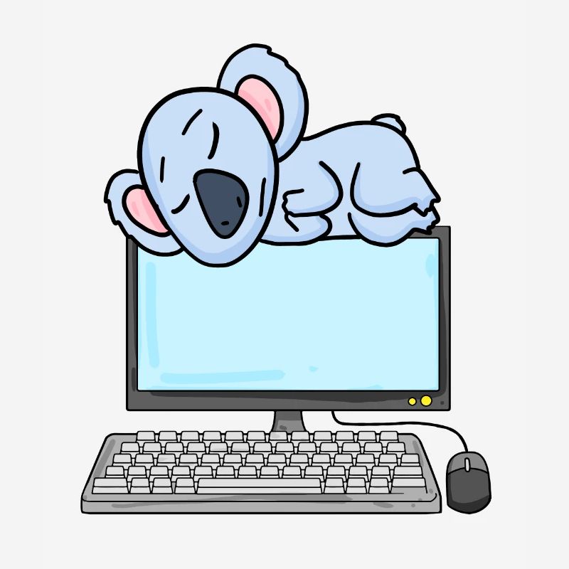 Koala Computer Nerd Programmeur Cadeau