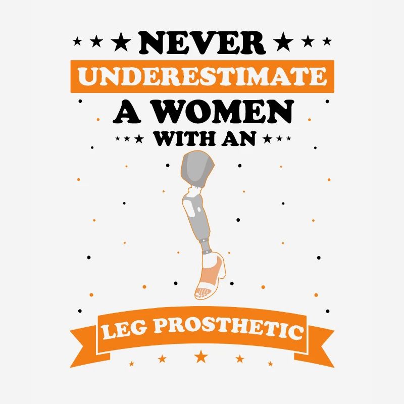 Artificial leg design for leg prostheses