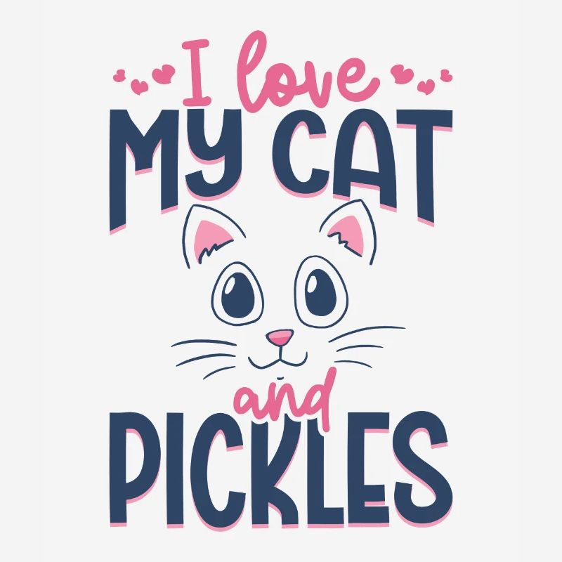 J’aime mon chat et mes cornichons - Concombre