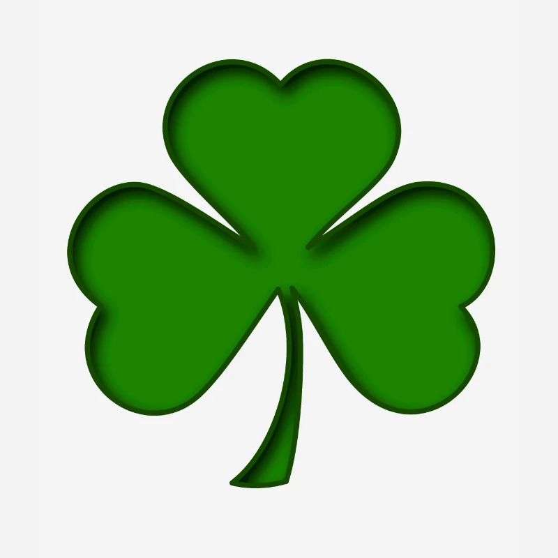 St Patrick - Trèfle - Shamrock 3D