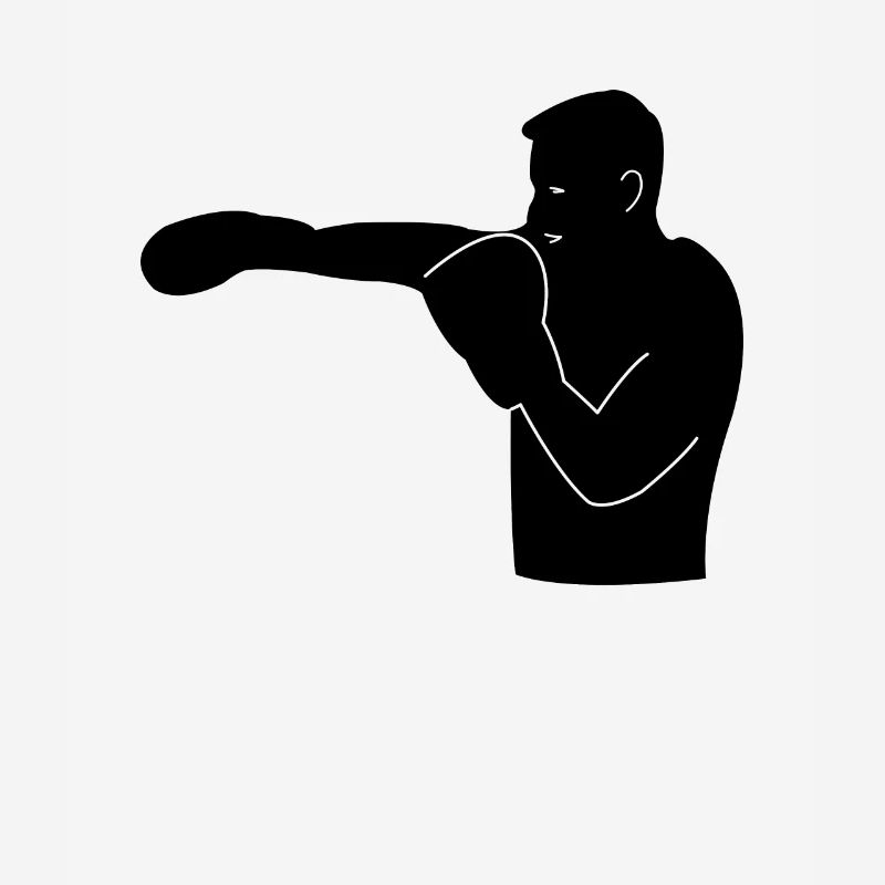 Silhouette de boxeur