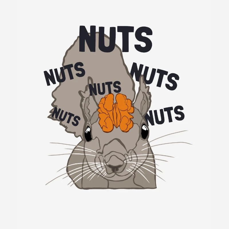 Nuts Brain Fuchshörnchen Grauhörnchen Squirrel