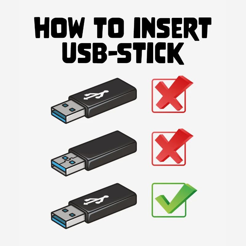 How To Insert USB Stick Funny Programmer Meme