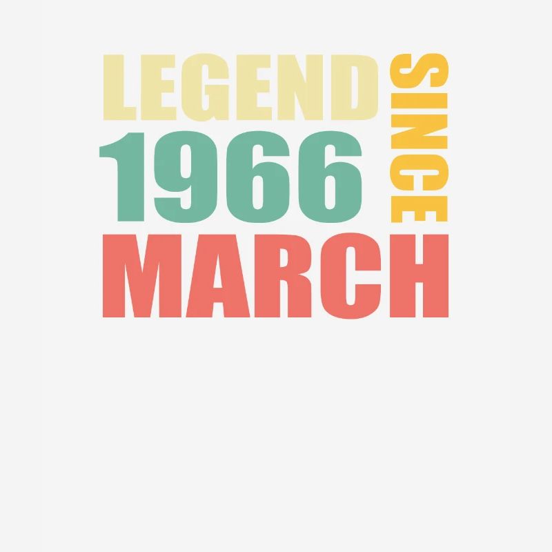 57th birthday March Born in 1966 Gift idea