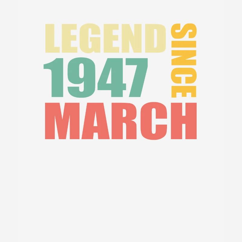 76th birthday March Born 1947 Gift idea