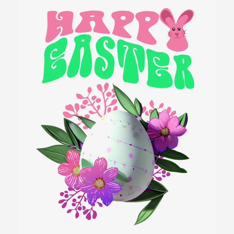 Joyeux Easter Easter Egg Art floral