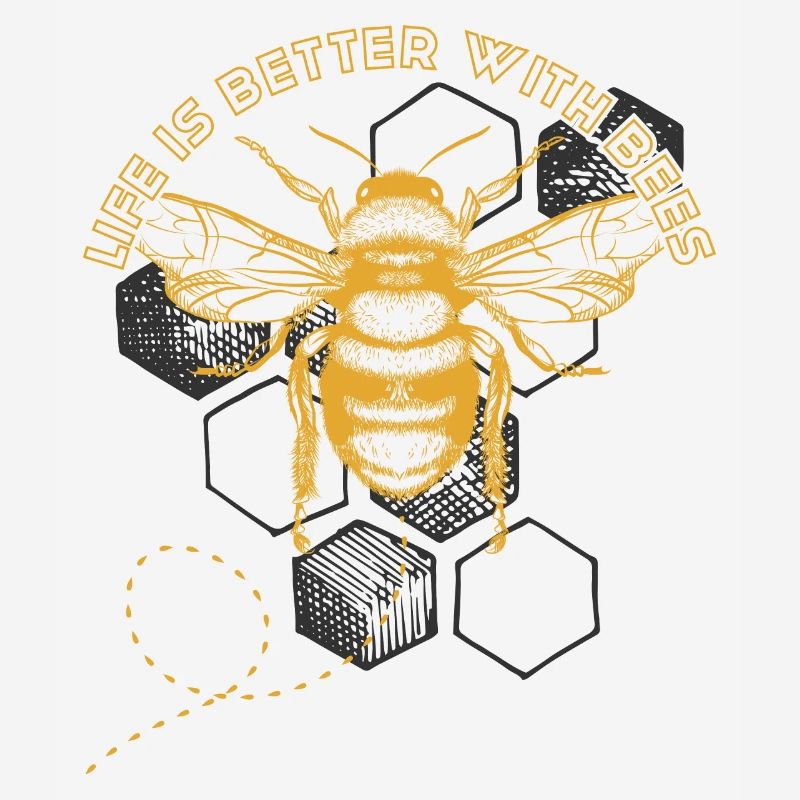 Bee Hex Grid: Life is Better with Bees