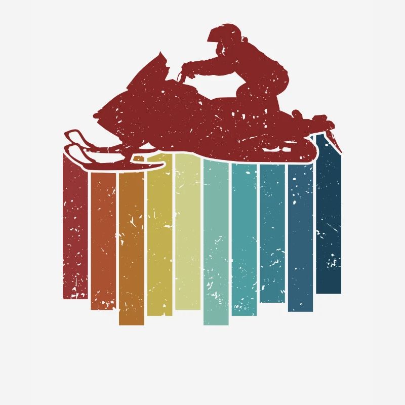 Retro Snowmobile Snowmobile Snowmobile Snow Motorcycle