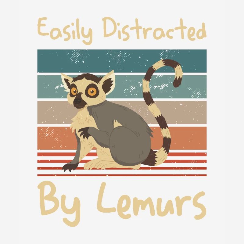Easily Distracted By Lemurs Lemur Lover