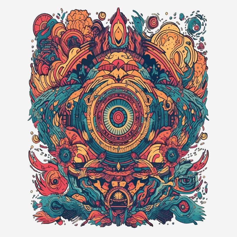 Magic Psychedelic Trip Conception abstraite