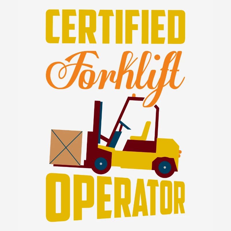 Certified Forklift Operator Lifting Warehouse