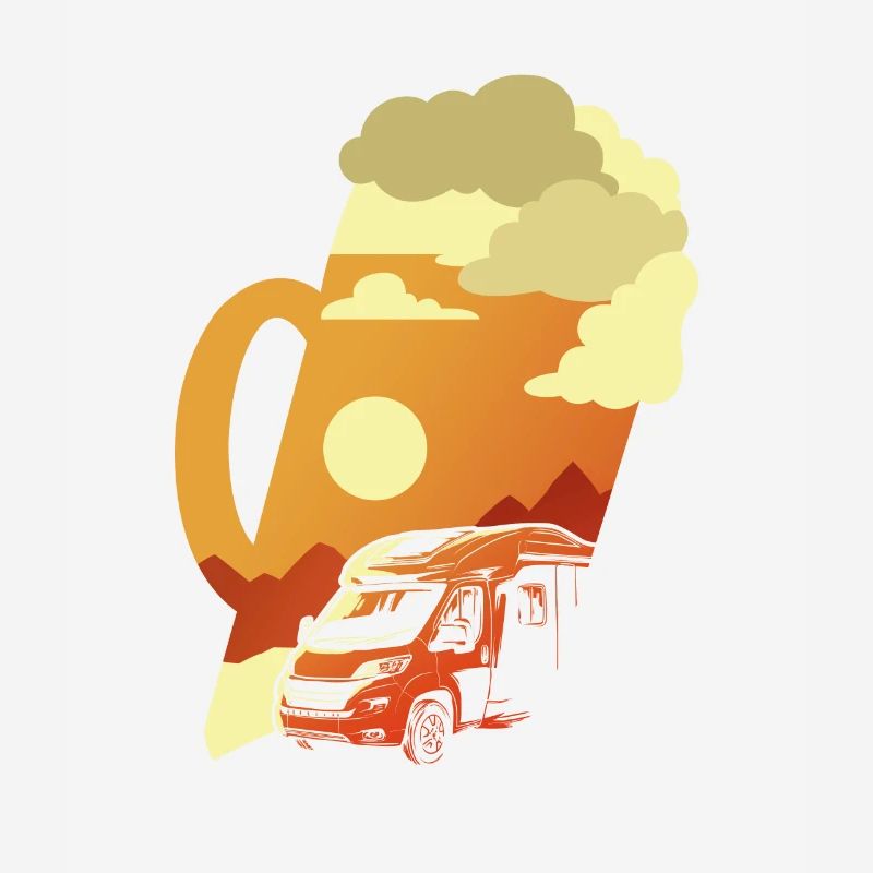 Camping camper caravan funny camping