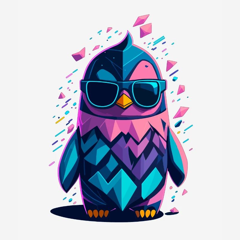 Cute cool penguin