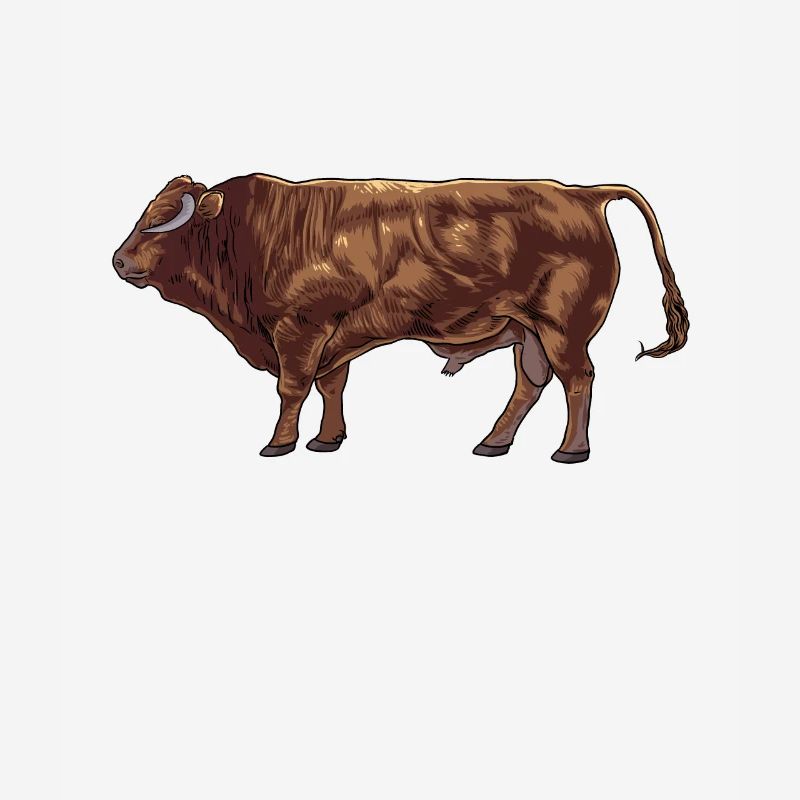 Drawing of a Limousin beef