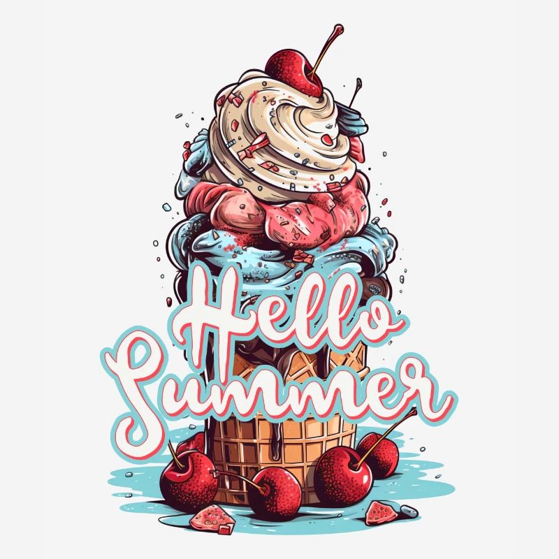 Hello Summer Eis Eiscreme Eisdiele