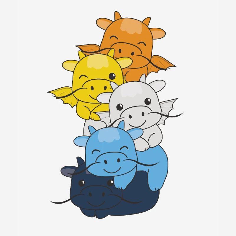 Aroace Flag Pride LGBTQ Mignon Dragon Stack