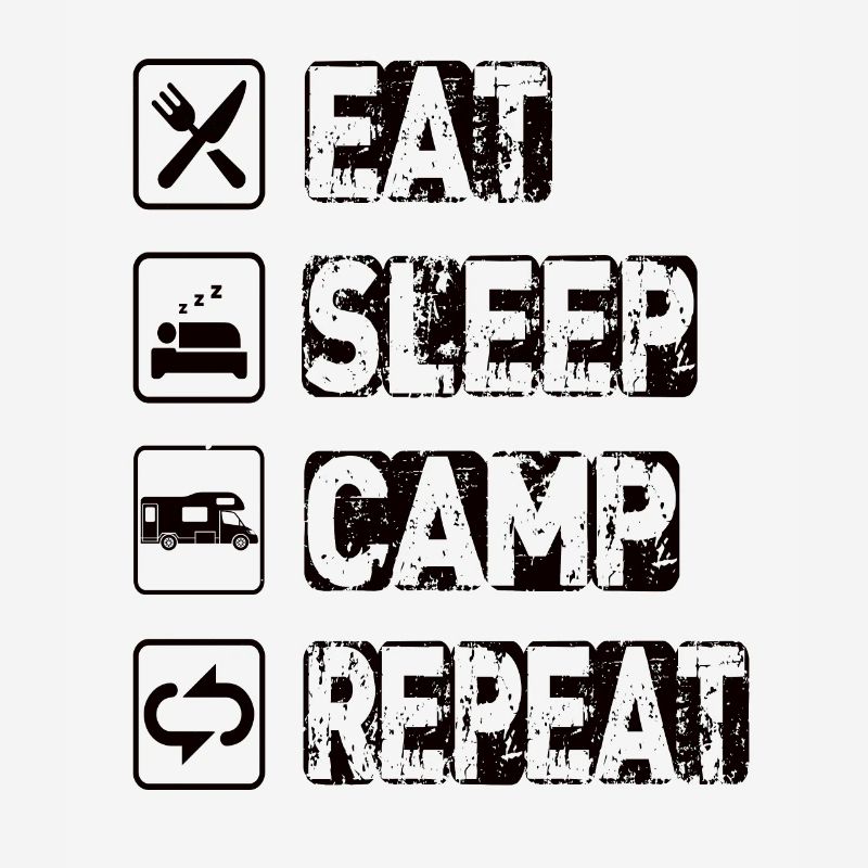 Manger Dormir Camp Répéter