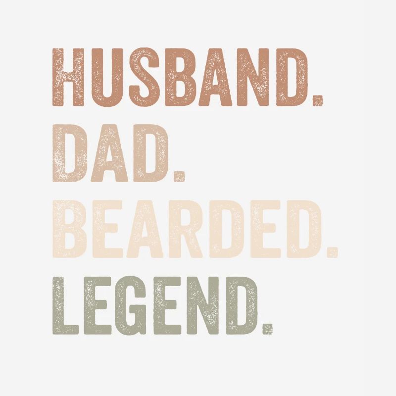 Bärtiger Ehemann Papa Bart Legende