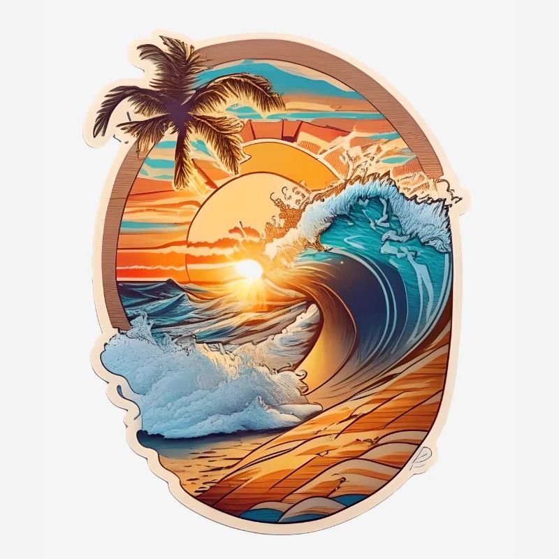 plage et vague
