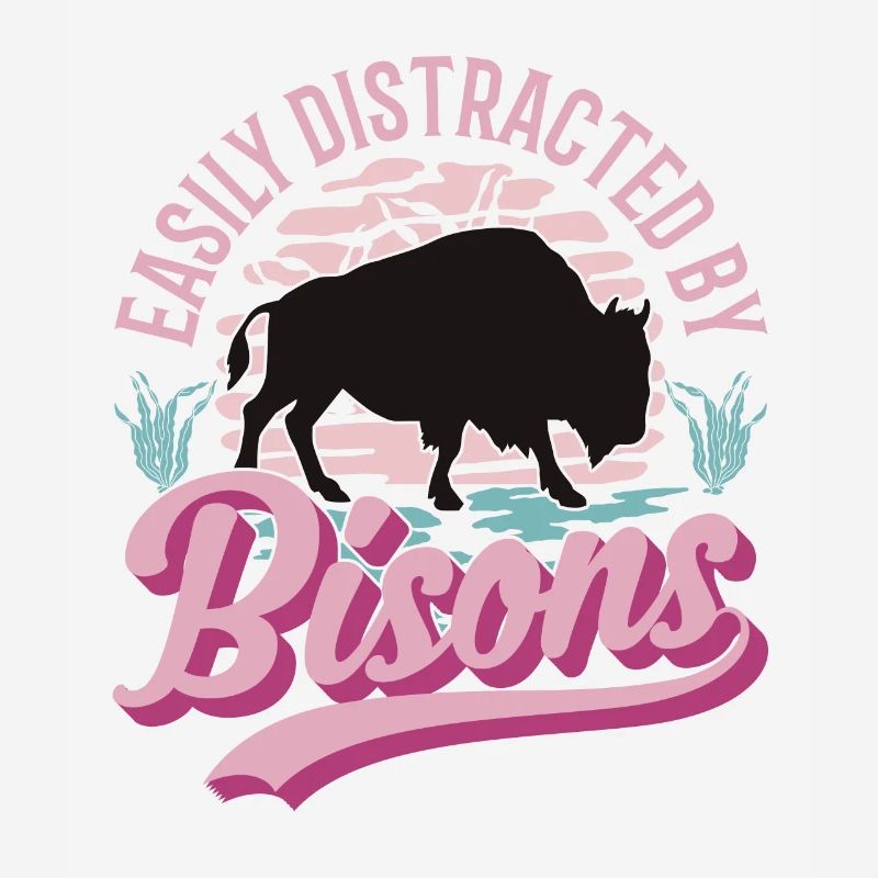 Facilement distrait par le bison buffle d’eau Buffalo