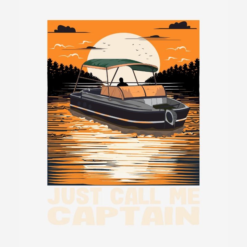 Appelez-moi simplement Captain Pontoon King Motorboating